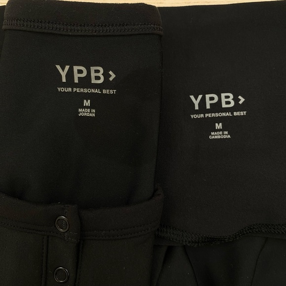 YPB sculptLUX Split-Hem Flare Legging + Plunge Henley Slim Tank | size M - Picture 7 of 14